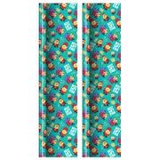 Minions Wrapping Paper, 2 Rolls Premium Paper Cartoons Gift Wrapper for Kids Boys Girls Birthday Christmas Halloween Holiday Gift Wrap 25Sq.Ft Each Roll & CUSTOM Storage Carrier