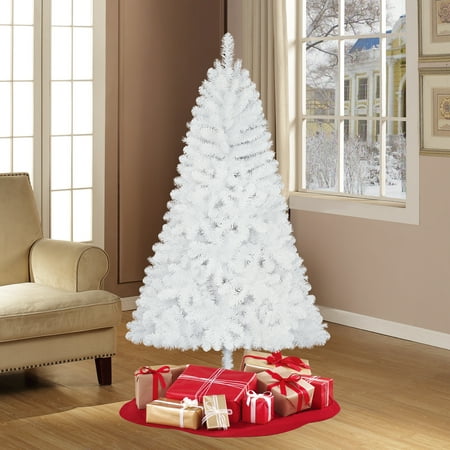 Holiday Time Unlit 6.5' Jackson Spruce White Artificial Christmas
