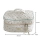 thumbnail image 2 of Bolso cosmético Coreano Lindo Viaje portátil Maquillaje Bolso acolchado (Cereza) Blanco, 2 of 2