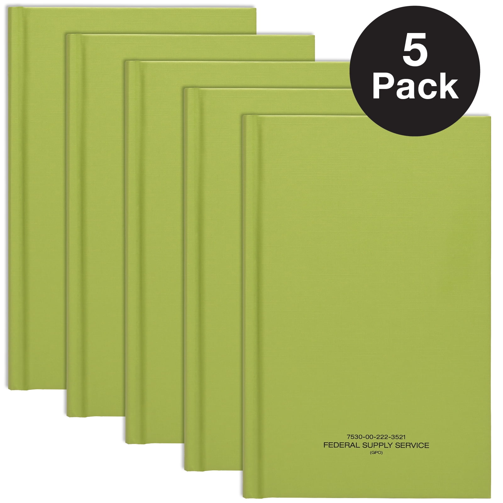 Global Printed Products Tactical Military Notebook 5 Pack (5.25" x 8")