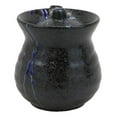 thumbnail image 4 of Pack of 2 Speckled Black Blue Japanese Tenmoku Porcelain Soy Sauce Dispensers, 4 of 9