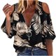 thumbnail image 1 of Camisa sexy de verano para mujer Blusa con hombros descubiertos Blusa con estampado de cremallera de media manga OAVQHLG3B Store  lin121212, 1 of 4