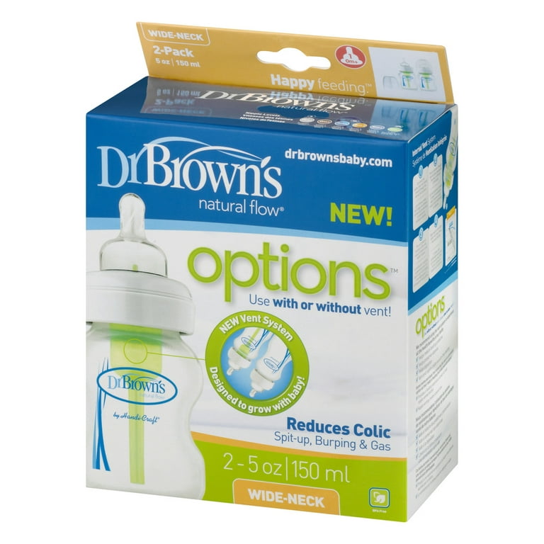 Dr Browns Natural Flow Wide Neck Travel Caps - 2 count