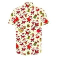 thumbnail image 4 of Elvqul Mens Shirts Fashion Button up Christmas Vacation Graphic Short Sleeve Shirts for Men, 4 of 5
