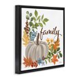 thumbnail image 3 of Stupell Industries Autumnal Family Pumpkin Holiday Painting Black Floater Framed Art Print Wall Art, 25 x 25, 3 of 9