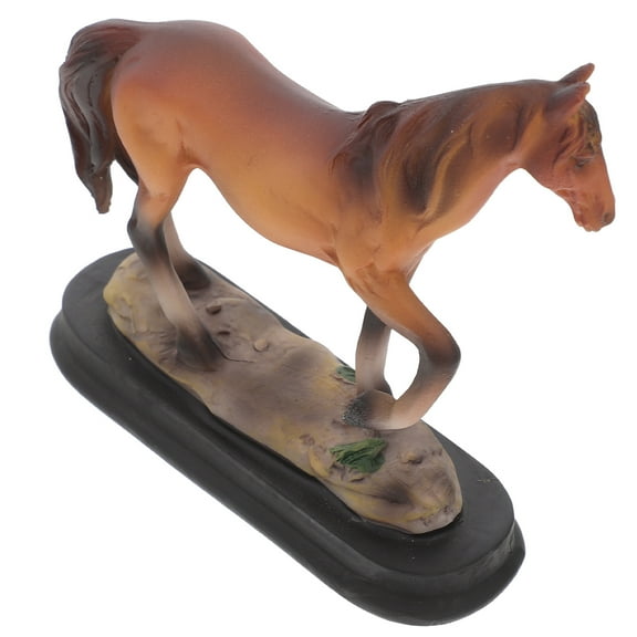 Decorative Resin Horse Statue Realistic Equestrian Horse Figurine Resin Statue Decoration For Desk Home Decor Or Bookshelf
