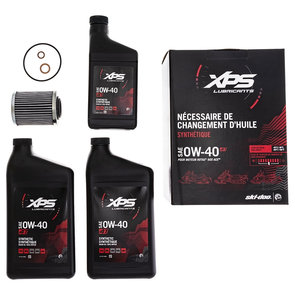 SkiDoo 779253 CanAm 4T 0W40SAE Full Synthetic XPS Oil Change Kit OEM