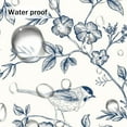 thumbnail image 6 of Oval Tablecloth, Waterproof Tablecover for Oval Tables 60 x 84,Vintage Hand Drawn Floral Birds Design Table Cloth Perfect for Kitchen Dinner Restaurant Outdoor, 6 of 6