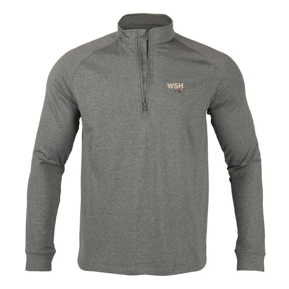 Men's Levelwear  Heather Charcoal Washington Nationals City Connect Calibre Insignia Core Quarter-Zip Pullover Top