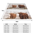 thumbnail image 3 of Pofeuu Yak Print Ultra-Soft Micro Fleece Blanket,for Bed Or Sofa,All Season Throw Blankets Flannel Blanket-60"x50", 3 of 7
