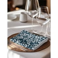thumbnail image 6 of Navy Blue Spring Floral Cloth Napkins Set of 8 Reusable Dinner Napkins, Farmhouse Flowers Elegant Pastoral Cocktail Napkin Washable Table Napkins for Wedding/Holiday Party/Baby Shower 20"x20", 6 of 7