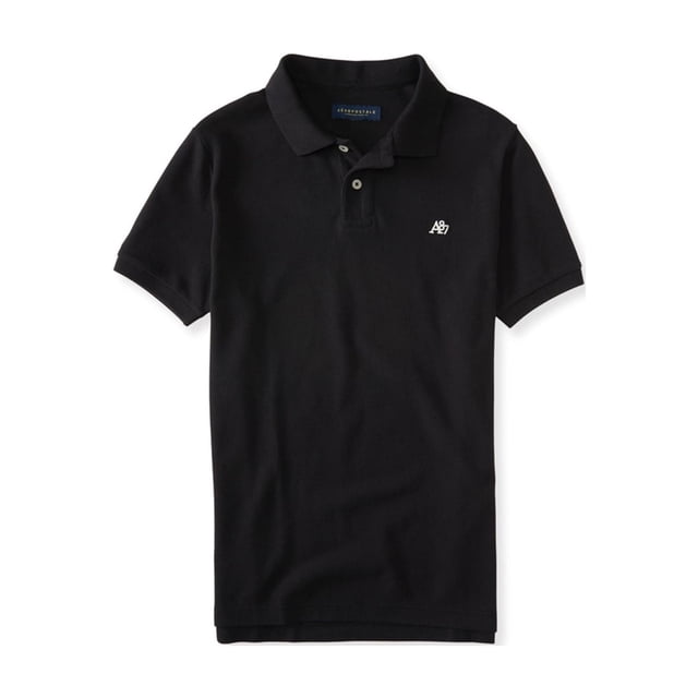 Aeropostale A87 Logo Rugby Polo para Hombre, Negro, X-Large Aeropostale polo, rugbi