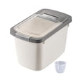 thumbnail image 3 of Grain Rice Storage Bin Pet Food Storage Box Flour Bin Food Storage Container for White, 3 of 9