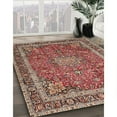 thumbnail image 3 of Ahgly Company Machine Washable Indoor Square Traditional Camel Brown Area Rugs, 9' Square, 3 of 7