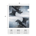 thumbnail image 5 of Lsque Valley Gray Dragon Mailbox Cover Standard Size ,Magnetic Mailbox Covers Post Wraps Letter Box Cover -21x18 in, 5 of 9