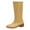 Yellow, variant on Heel Boots for Women's Knee High Boots Platform Heel Round Toe Boots for Women Side Zipper Stylish Comfortable Tall Boots Yellow,US 8.5