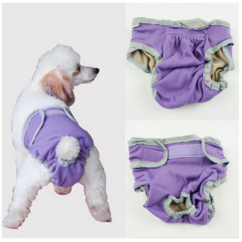 Female Pet Dog Pants Bitch Heat In Season Menstrual Sanitary Nappy Diaper XS-XL* 