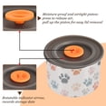 thumbnail image 3 of 900ml Stainless Steel Food Storage Containers Watercolor Dog Paw Prints Airtight Kitchen Canisters with Vacuum Lid for Coffee Tea Flour Sugar Grains, 3 of 8