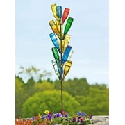 Gardener's Supply Company Classic Glass Bottle Tree | Colorful Garden Decorative Bottle Holder & Outdoor Decor | Made with Sturdy Powder Coated Steel Frame & Holds 16-PC Glass Bottles Sold Separately