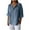 Blue AA, variant on Bovxnpu 3/4 Length Sleeve Womens Tops, Cotton Dressy Casual Blouses for Women, Women's Cotton And Linen Button Pocket Shirt Jacket T-shirt Home Casual T-shirt L