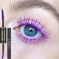 thumbnail image 2 of Rímel resistente al agua, extensión de pestañas, grueso, rizado, no se mancha, de secado rápido, de larga duración, azul, morado, blanco, colorido, maquillaje, 2 of 5