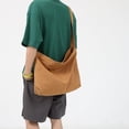 thumbnail image 2 of Kukuzhu Messenger Bag Crossbody Bag for Women Men Canvas Hobo Bag with Pockets Vintage Shoulder Bag Aesthetic, 2 of 6