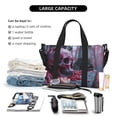 thumbnail image 4 of Travel Duffle Bag Gothic Red Skull Cemetery Travel Tote Bags Carry on Luggage Waterproof Weekender Bags with Top Handle Adjustable Shoulde Strap for Travel Gym, 4 of 5