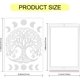 thumbnail image 2 of Parche de transferencia de calor para reparar ropa con diseño de árbol de la vida, con cristales de imitación termoadhesivos, fases lunares, 2 of 9