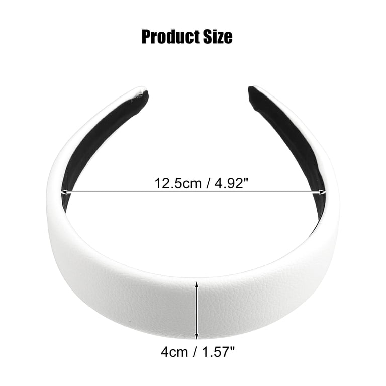 Unique Bargains Faux Leather Headband Hairband for Women 1.6  display picture 2