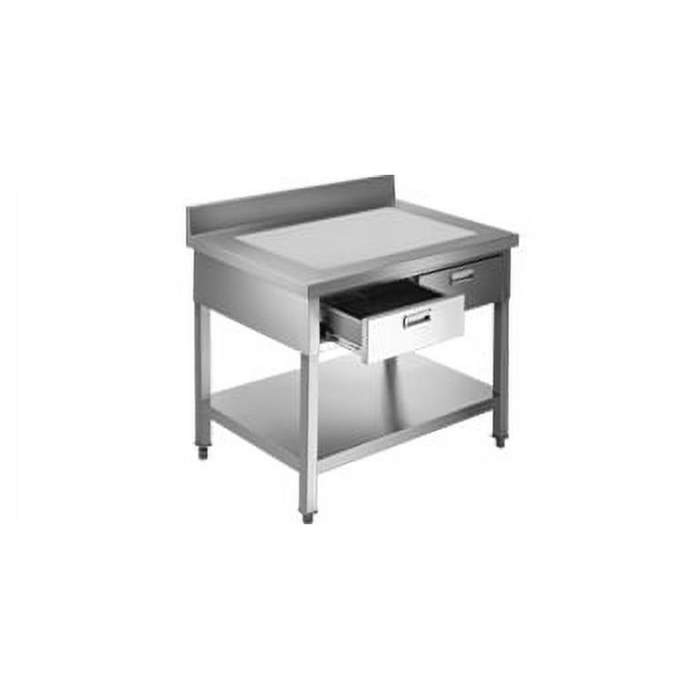 VEVOR Stainless Steel Table, 24 x 24 Inch, Heavy Duty Prep & Work