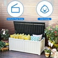 thumbnail image 4 of Dextrus Outdoor Waterproof 120 Gallon Resin Deck Box, Multi-Color, 4 of 7