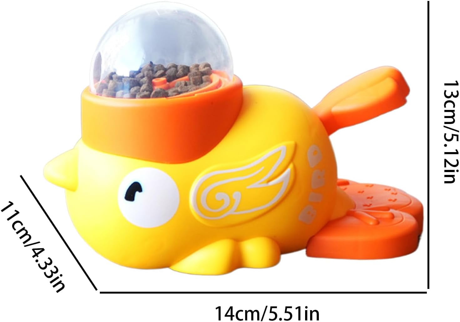 Interactive Treat Dispenser Toy,Dog Puzzle Toy, Duck Design Treat Dispenser Feeder for Mental Stimulation and Slow Eating in Indoor and Outdoor Play