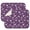 Princess and Unicorn, variant on Princess and Unicorn Purple Pattern 2 Pack Kitchen Dish Drying Mat, Ultra Absorbent Microfiber Dish Drainer Mat, 16"x18"
