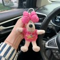 thumbnail image 4 of Suéter con lazo, llavero de peluche con forma de perro, bolso colgante, muñeco de dibujos animados lindo, regalo pequeño, 4 of 6