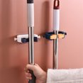 thumbnail image 4 of Dalazy Wall Mounted Mop Holder Rack No Punching Plastic Mop Clip with Hook Brush Broom Storage Organizer, 4 of 7