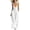 White, variant on Womens Overalls Jumpsuit Summer Wide Leg Pants Loose Fit Casual Full Length Bib Trousers with Pockets for Daily Wear Travel,White,S