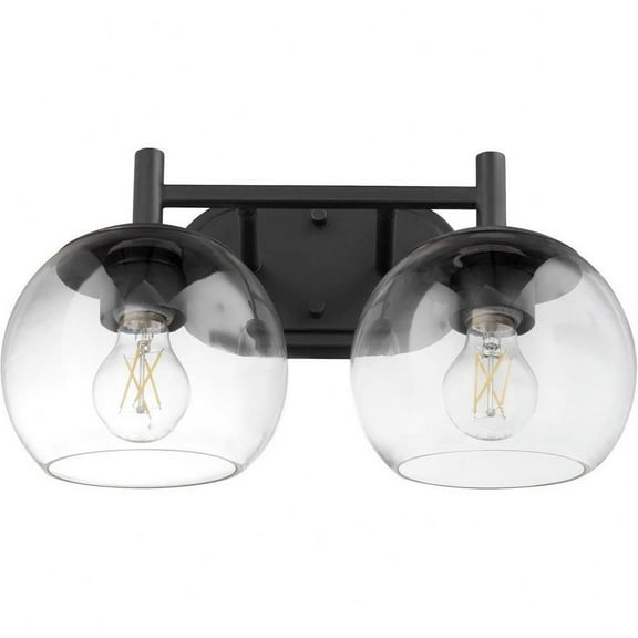 2 Light Bathroom Light Fixture in Soft Contemporary Style-9.75 inches Tall and 14.75 inches Wide Bailey Street Home 183-Bel-4636776