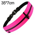 thumbnail image 2 of Hukapapa Riñonera para deportes al aire libre Riñonera para correr deportiva con doble bolsillo Bolsa para teléfono móvilRose red, 2 of 6