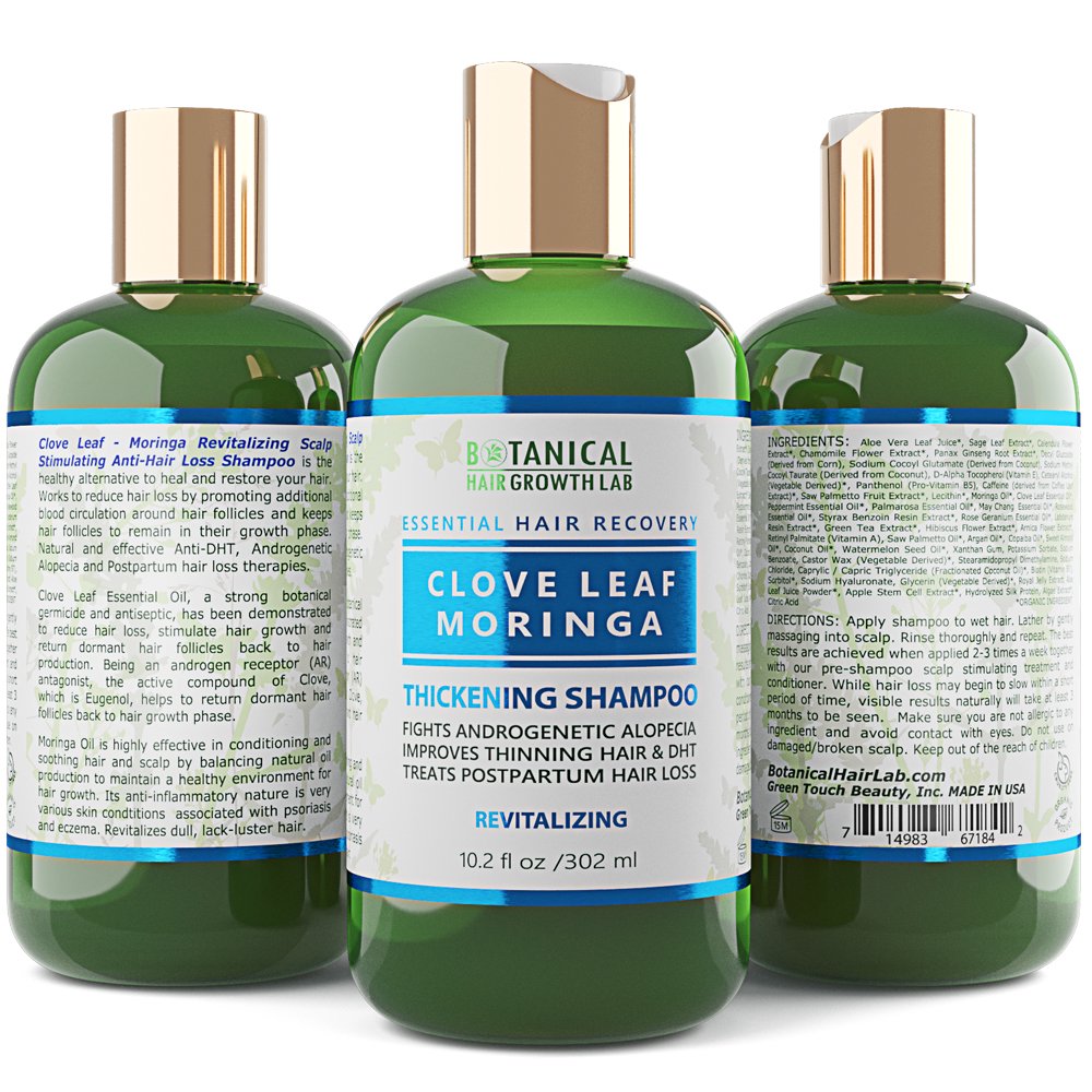 AntiHair Loss Shampoo Clove Leaf Moringa "Revitalizing" Scalp