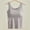 Khaki, variant on Women's Wide-Strap Ice Silk Vest Built - In Bra Tank Top Spring-Summer Slimming Camisole