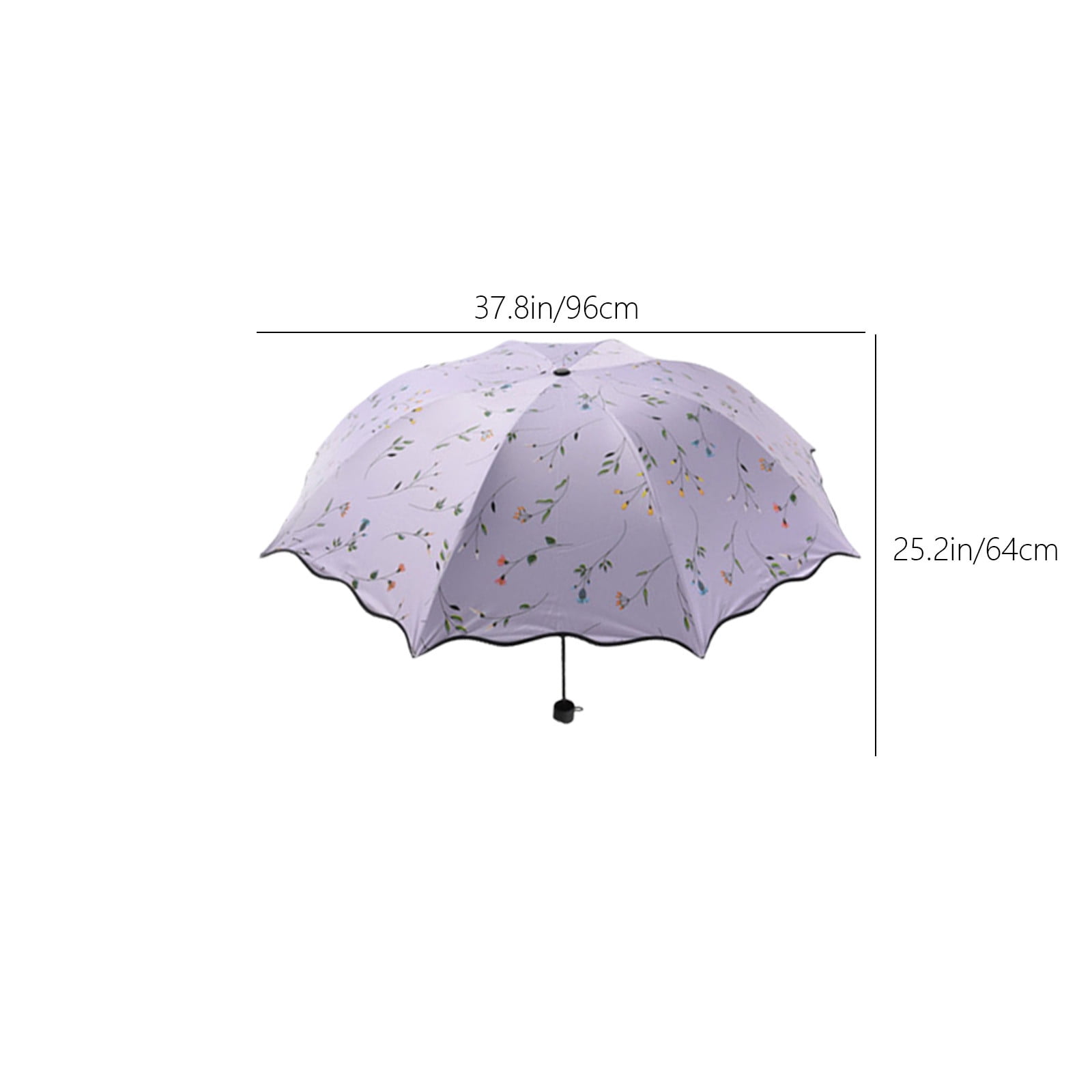 Yhmxh Foldable Umbrellas, 2 in 1 Sun Blocking and Rain Umbrellas, Windproof Umbrella Compact Folding Travel Umbrella, Light Portable Car Umbrella for Rain (Purple)