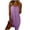 Purple, variant on Levmjia Womens Nightdress Sleepwear Round Neck Sleeveless Suspender Nightgown Adjustable Strap Soft Breathable Home Comfort Sleep Dress Summer