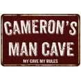 thumbnail image 1 of CAMERON'S Man Cave Red Grunge Sign Metal 8x12 Decor 208120003376, 1 of 1