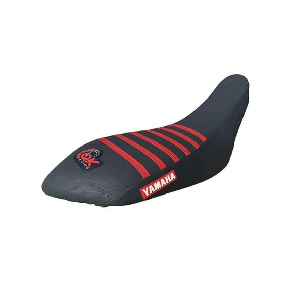 QK RACING Seat Cover Compatible Fit for Yamaha Raptor Seat Cover 700 700R Seat Cover 2006-2021 (Red Top/Black Sides)