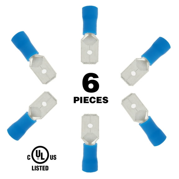EverStart 6-Piece Slide Wire Connectors, Blue, UL Listed