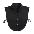 thumbnail image 4 of Baqcunre Detachable Collar, Women Solid Ruffle Detachable Blouse with False Collar Half Elastic Waist Shirt Collar, Ties for Men, ,, 4 of 5