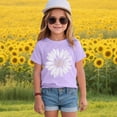 thumbnail image 2 of KPOPLK Girls Shirts Girls Cute Graphic Print Tshirt 3t 4t 5t 6t 7t 8t 9t Round Neck Short Sleeve Tee Summer Casual Tops Size 11-12 Years,Purple, 2 of 4