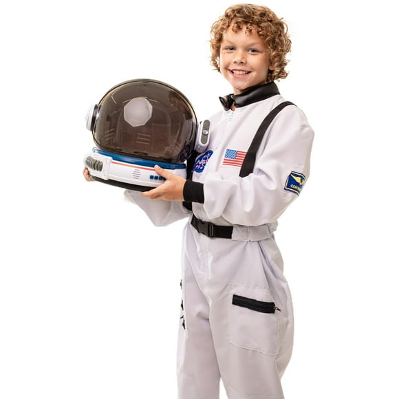 Disfraz de astronauta AEROSQUAD para niños con casco, traje espacial de la NASA