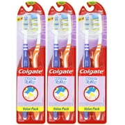 (3 Pack) Colgate Wave ZigZag Toothbrush, Medium - 2 Count