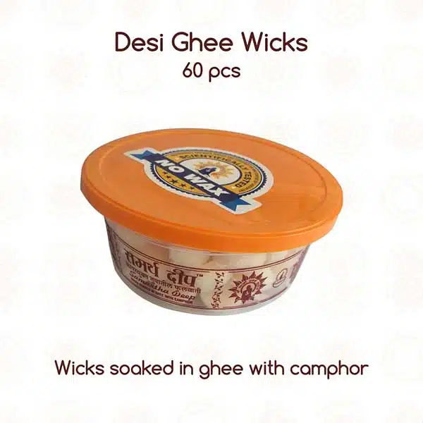 scented Desi Ghee Wicks (60 Pcs)